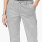 Maison Jules Women's Pocketed Zippered Straight Leg Pants Beige Size 0