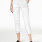Maison Jules Women's Slim Ankle Pants White Size 0