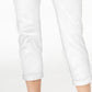 Maison Jules Women's Slim Ankle Pants White Size 0