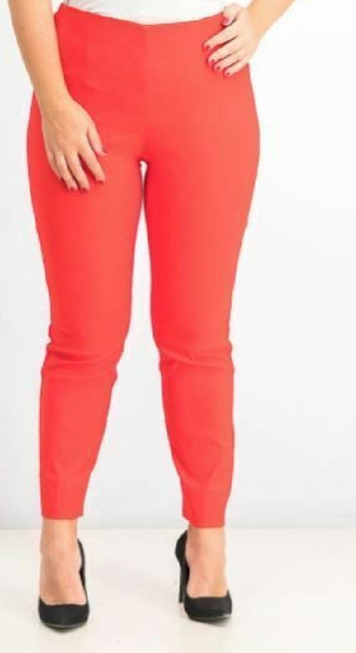 Charter Club Women's Chelsea Tummy Control Skinny-Leg Ankle Pants Orange Size 10