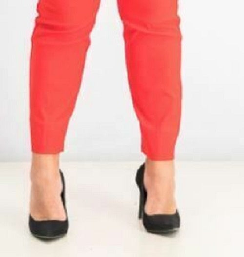 Charter Club Women's Chelsea Tummy Control Skinny-Leg Ankle Pants Orange Size 10