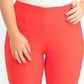 Charter Club Women's Chelsea Tummy Control Skinny-Leg Ankle Pants Orange Size 16
