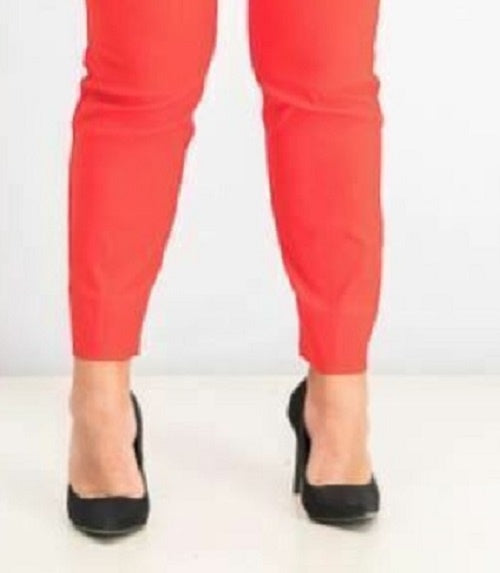 Charter Club Women's Chelsea Tummy Control Skinny-Leg Ankle Pants Orange Size 16