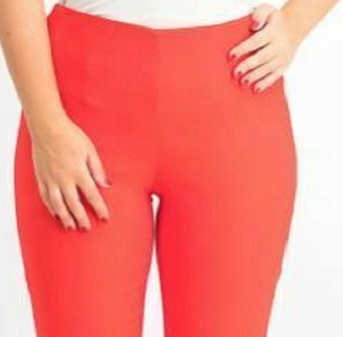 Charter Club Women's Chelsea Tummy Control Skinny-Leg Ankle Pants Orange Size 4