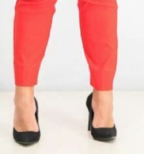 Charter Club Women's Chelsea Tummy Control Skinny-Leg Ankle Pants Orange Size 4