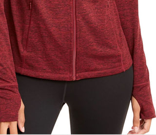 Ideology Women's Performance Zip Jacket Red Size XX-Large