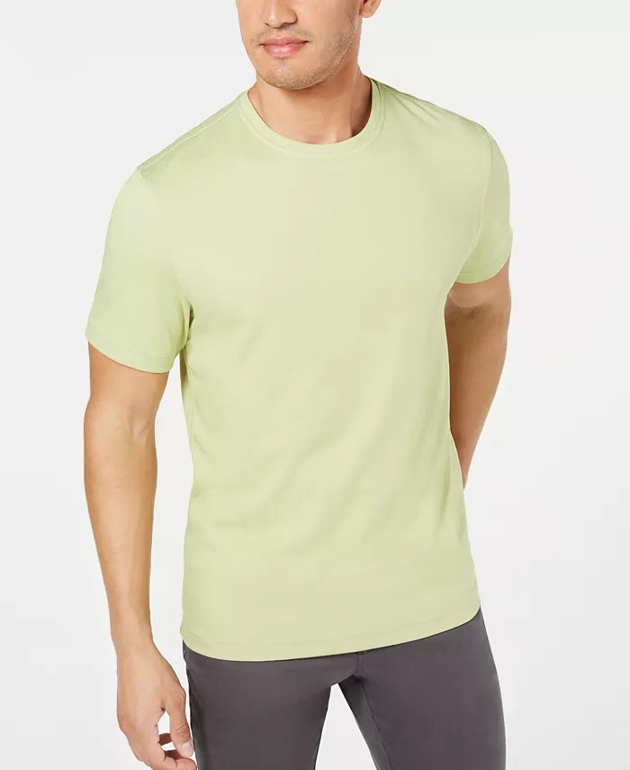 Tasso Elba Men's Supima Blend Crewneck Short-Sleeve T-Shirt Dark Green Size Large