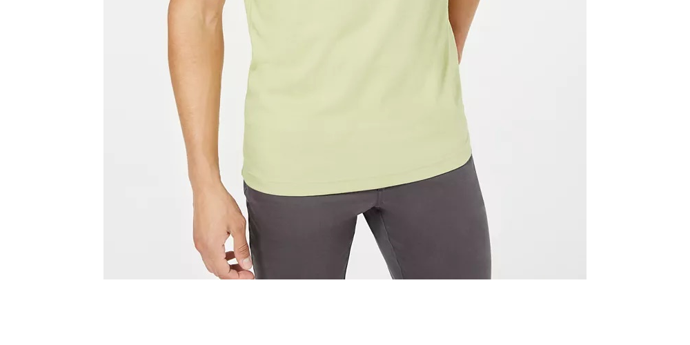 Tasso Elba Men's Supima Blend Crewneck Short-Sleeve T-Shirt Dark Green Size Large