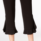 Alfani Women's Ruffle Hem Pants Black Size 6 Petite