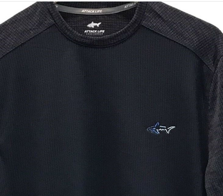 Attack Life Men's Thermal Shirt Black Size Medium