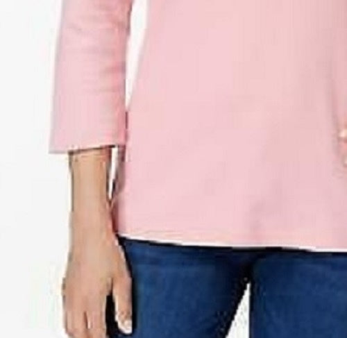 Karen Scott Women's Scoop-Neck Top Pink Size Large