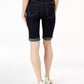 INC International Concepts Women's Curvy-Fit Tikglo Cuffed Denim Shorts Blue Size 8