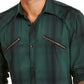 INC International Concepts Men's Plaid Utility Shirt Green Size Large