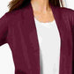 JM Collection Women's Open Front Cardigan Red Size XX-Large