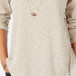 Style & Co Women's Waffle Knit Top Beige Size Small