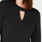 Charter Club Women's Bell Sleeve Keyhole Top Black Size X-Small