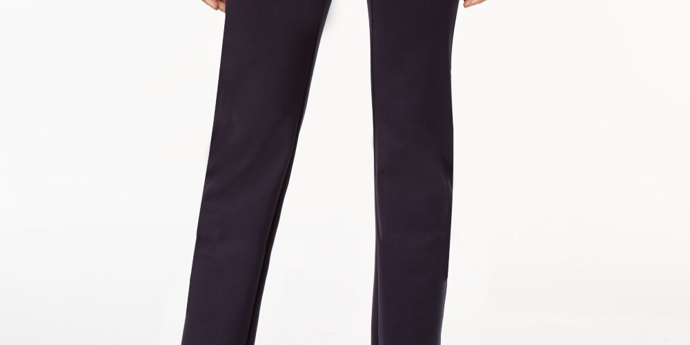 Charter Club Women's Pull-On Ponte-Knit Pants Bright Blue Size 10 Petite