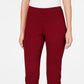 Charter Club Women's Petite Pull-On Ponte-Knit Pants Red Size 16 P