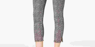 Alfani Women's Petite Fringe-Hem Ankle Pants Black Size 6P