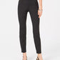 Alfani Women's Wide Waistband Exposed Elastic Skinny Pants Black Size 10 Petite