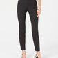 Alfani Women's Wide Waistband Exposed Elastic Skinny Pants Black Size 4 Petite