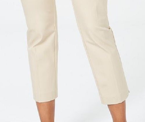 Charter Club Women's Slim-Fit Ankle Pants Lt Beige Size 4