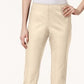 Charter Club Women's Slim Fit Ankle Pants Beige Size 6
