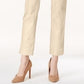 Charter Club Women's Slim Fit Ankle Pants Beige Size 6