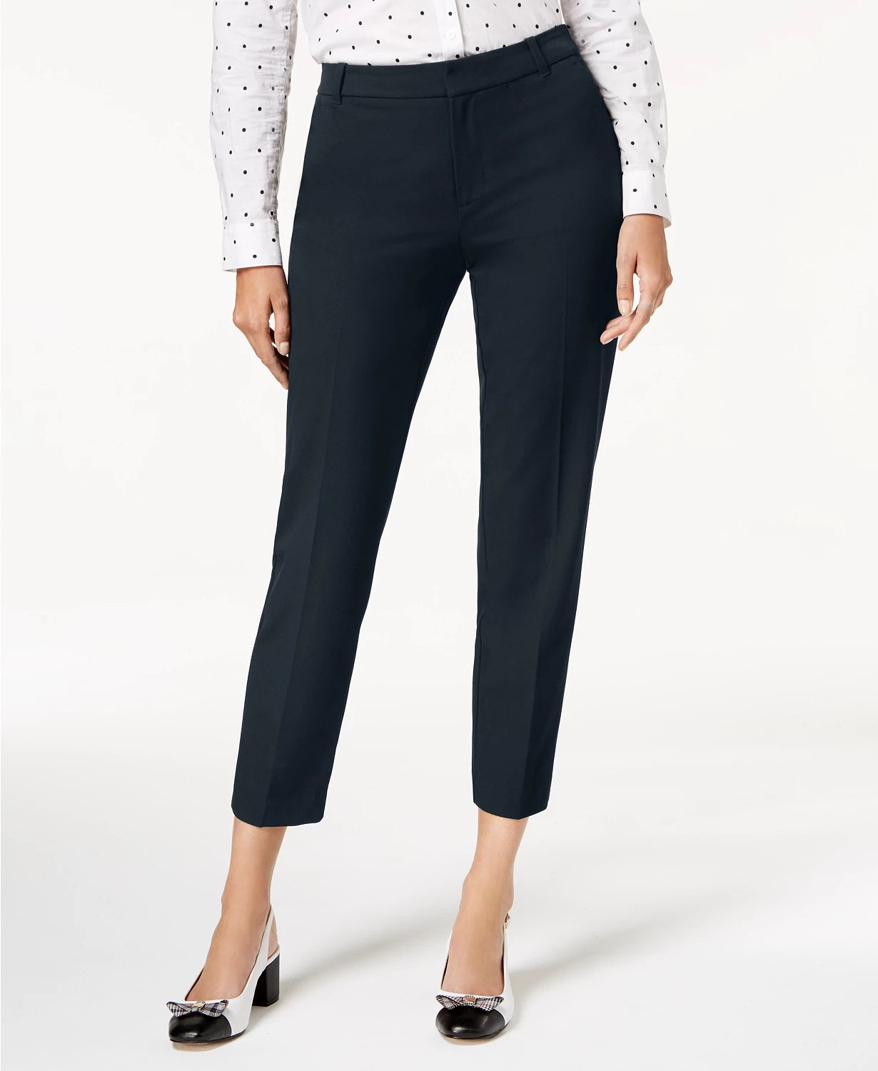 Charter Club Women's Slim-Fit Ankle Pants Black Size 4