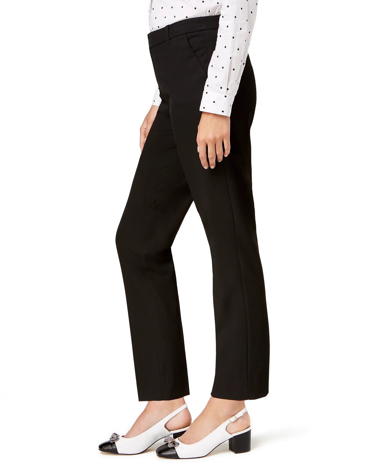 Charter Club Women's Slim-Fit Ankle Pants Black Size 4