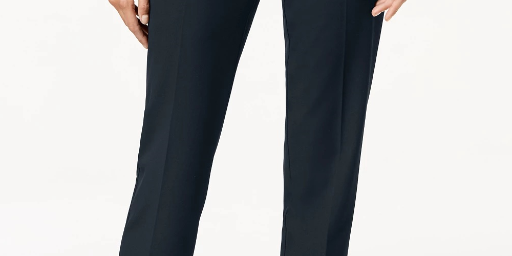 Charter Club Women's Slim Fit Ankle Pants Black Size 8