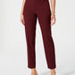 Charter Club Women's Slim Leg Ankle Pants Wine Size 2 Petite