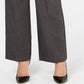 Charter Club Women's Belted Tummy Control Trousers Grey Size 10