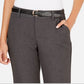 Charter Club Women's Belted Tummy Control Trousers Grey Size 4