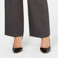Charter Club Women's Belted Tummy Control Trousers Grey Size 4