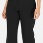 Charter Club Women's Belted Slim It Up Trousers  Black Size 14 Petite