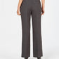 Charter Club Women's Belted Slim It Up Trousers Black Size 4 Petite