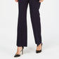 Charter Club Woemn's Petite Belted Slim It Up Trousers Bright Blue Size 10 P
