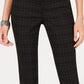 Style & Co Women's Curvy-Fit Skinny Printed Jeans Black Size 18