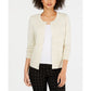 Charter Club Women's Textured Cardigan White Size Medium