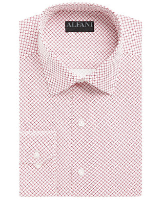 AlfaTech by Alfani Men's Slim-Fit Performance Stretch Easy-Care Dress Shirt White Size 15.5X32-33