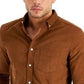 Club Room Men's Corduroy Shirt Brown Size Large