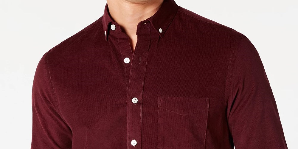 American Rag Men's Coronet Two Tone Crew Neck Sweater Wine Size Medium