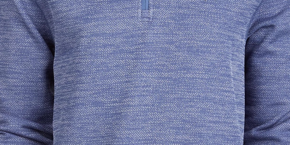 Attack Life Men's Rapiwarm Quarter Zip Herringbone Sweater Navy Size X-Large