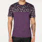 INC International Concepts  Men's Foil Leopard  T-Shirt  Purple Size Small