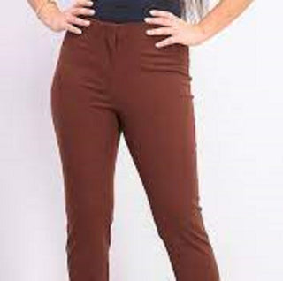 Alfani Women's Petite Hollywood-Waist Skinny Ankle Pants Dark Brown Size 16P