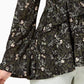 Style & Co Women's Printed Babydoll Top Black Size Large