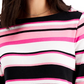 Charter Club Women's Pima Cotton Button-Shoulder Stripe Top Pink Size Extra Small