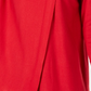 JM Collection Women's Faux Wrap Cowl Neck Sweater Red Size Large