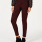 Style & Co Women's Snap-Hem Ponte-Knit Leggings Wine Size X-Small